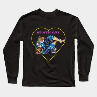 Jiu-Jitsu Girl - BJJ Art - Dreamscape Guard - By Kim Dean Long Sleeve T-Shirt